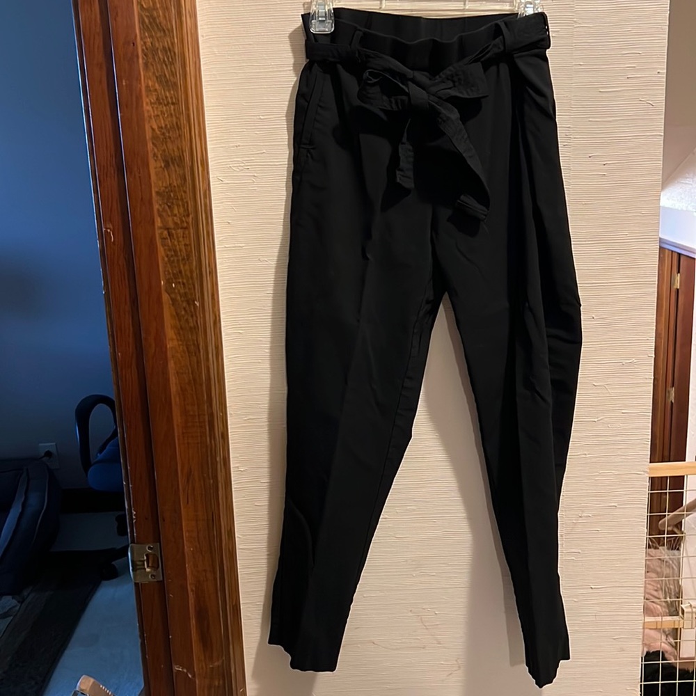 Black Pants with belt that ties